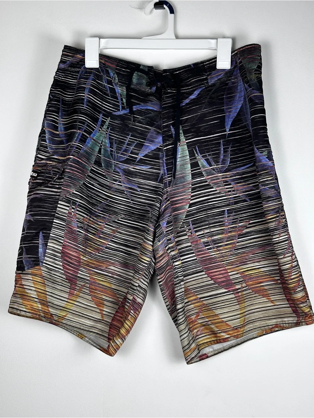 Osklen Rio Aqualight Men’s Board Shorts Size 36 Tropical Abstract Print Brazil